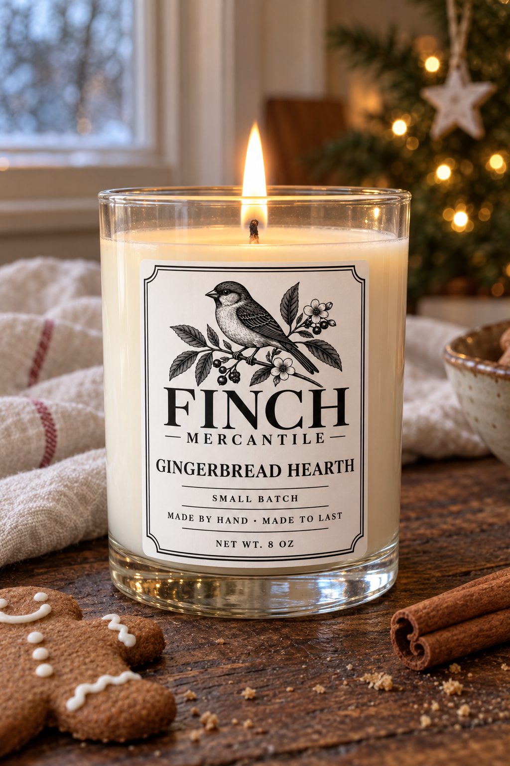 Gingerbread Hearth — Candle