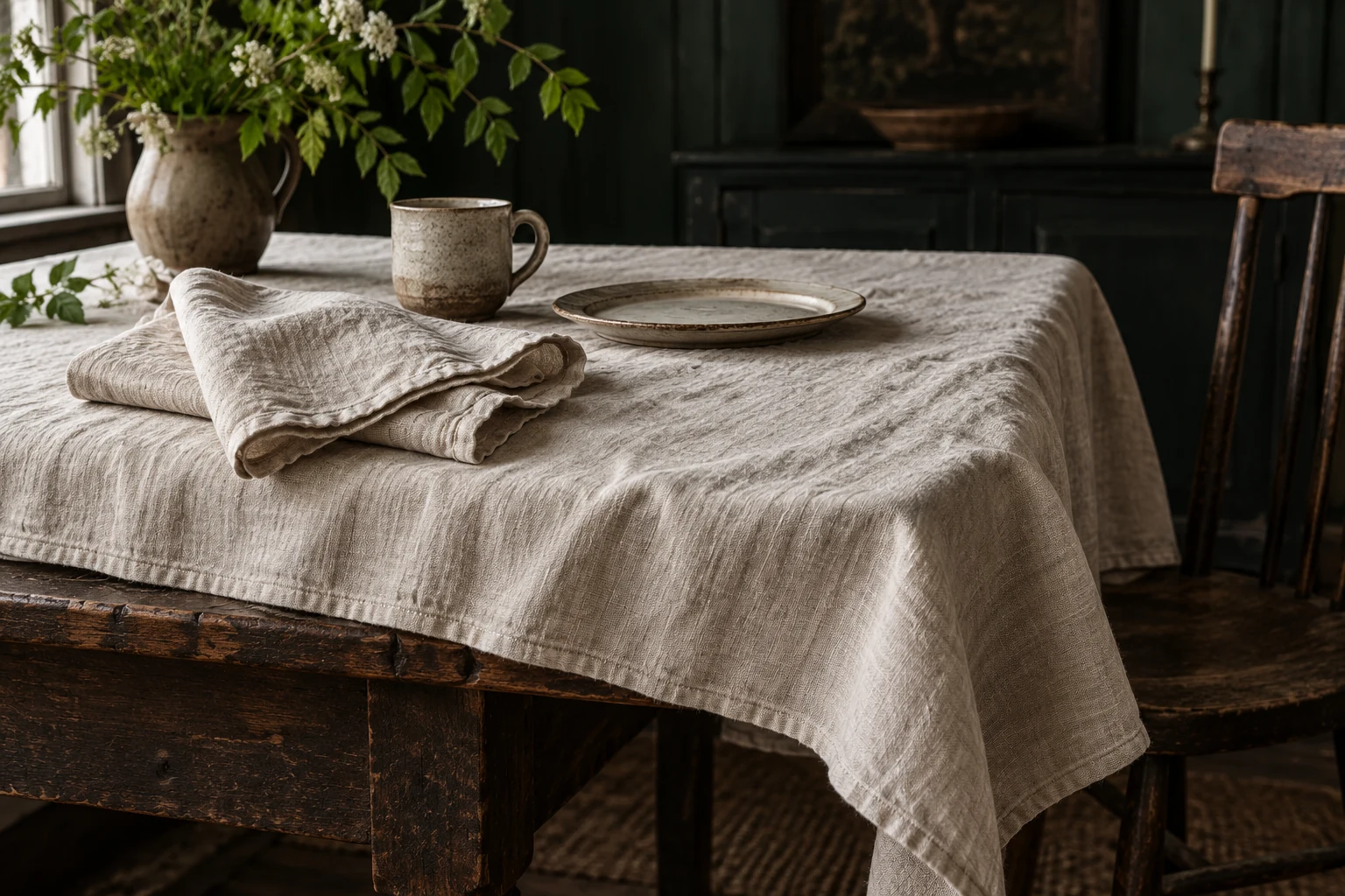Why we cut aprons from heavier linen