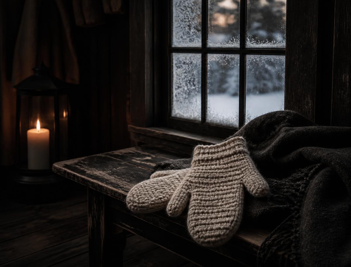 Long Dark Mittens