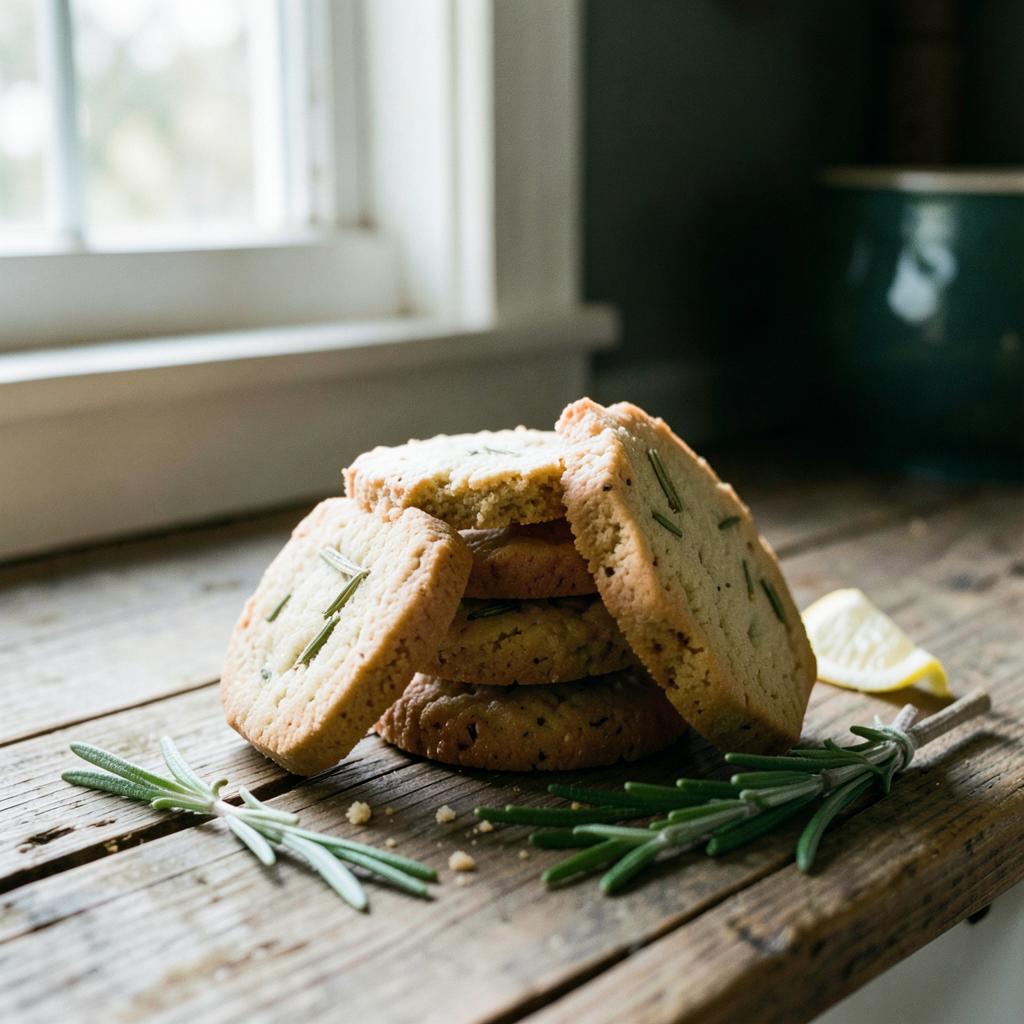 Lemon Rosemary Shortbread — Cookie